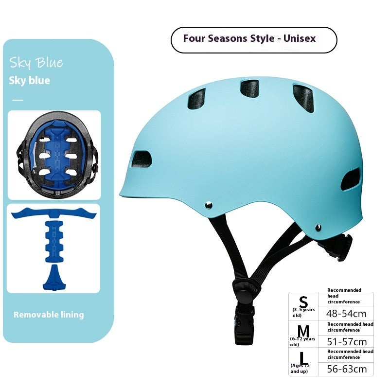 Children's Adult Hip Hop Roller Skating Skateboard Rafting Climbing Riding Helmet