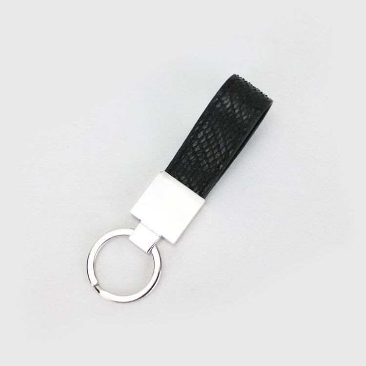 Porte-clés portable en cuir serpent pour voiture