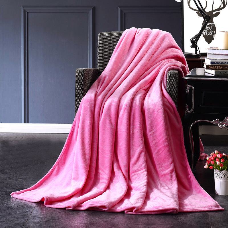 Bedding Flannel Solid Color Blanket