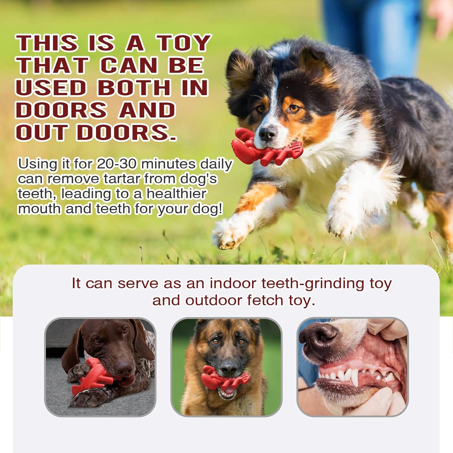 Dog Chew Toy For Aggressive Chewers Tough And Long Lasting Toy For Large Medium Dogs Ideal Chew Toy Great For Teeth Cleaning And Playtime