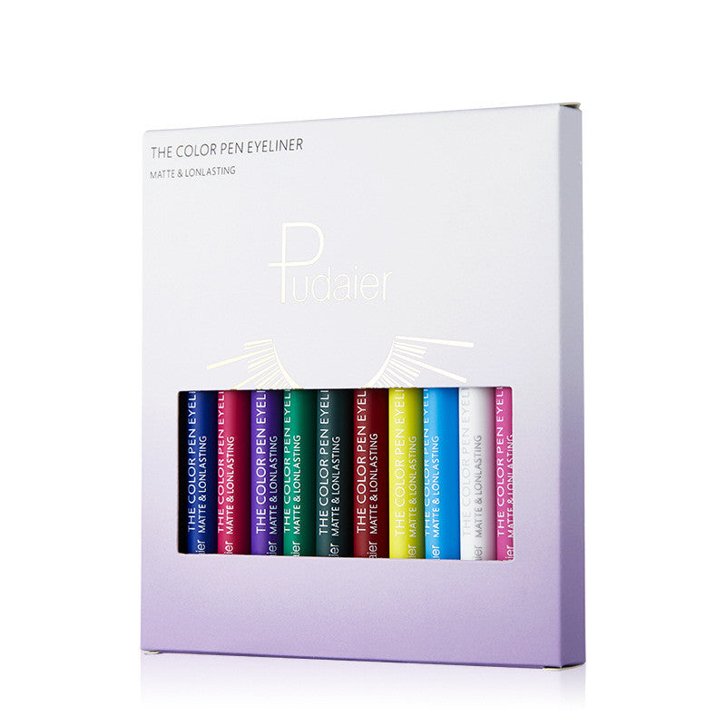Le crayon eyeliner coloré est imperméable, résistant à l'huile et sans bavure.