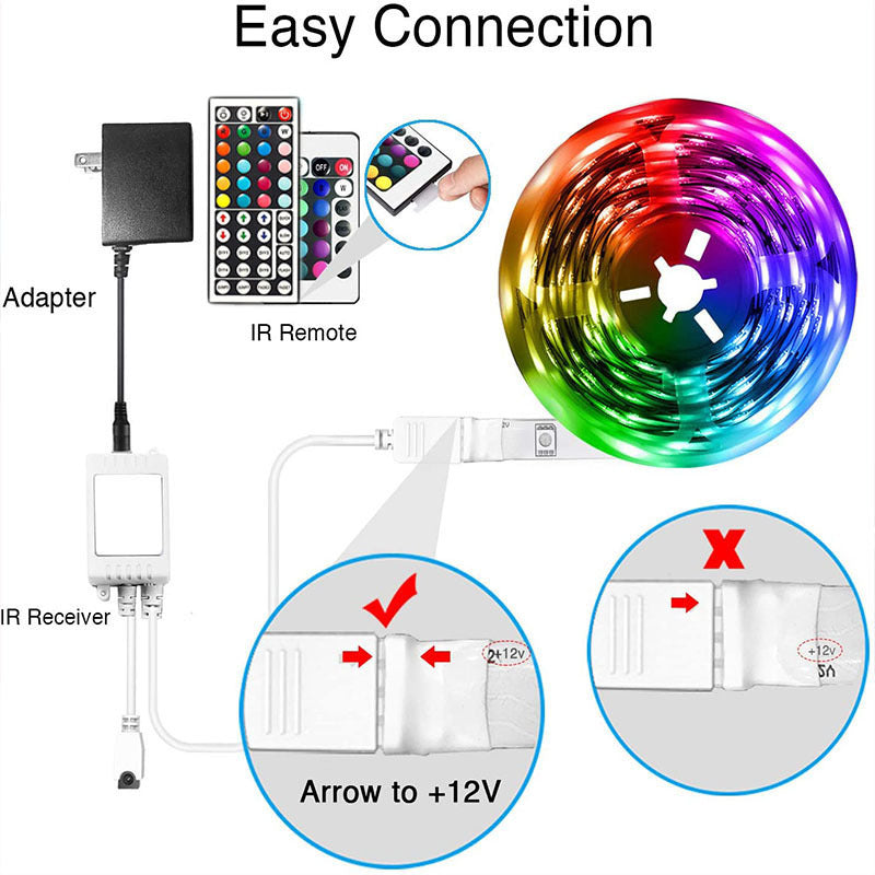 Led5050rgb44 Key Bluetooth Smart APP Remote Control 12V Light With Set Epoxy IP65 Decorative Light Bar