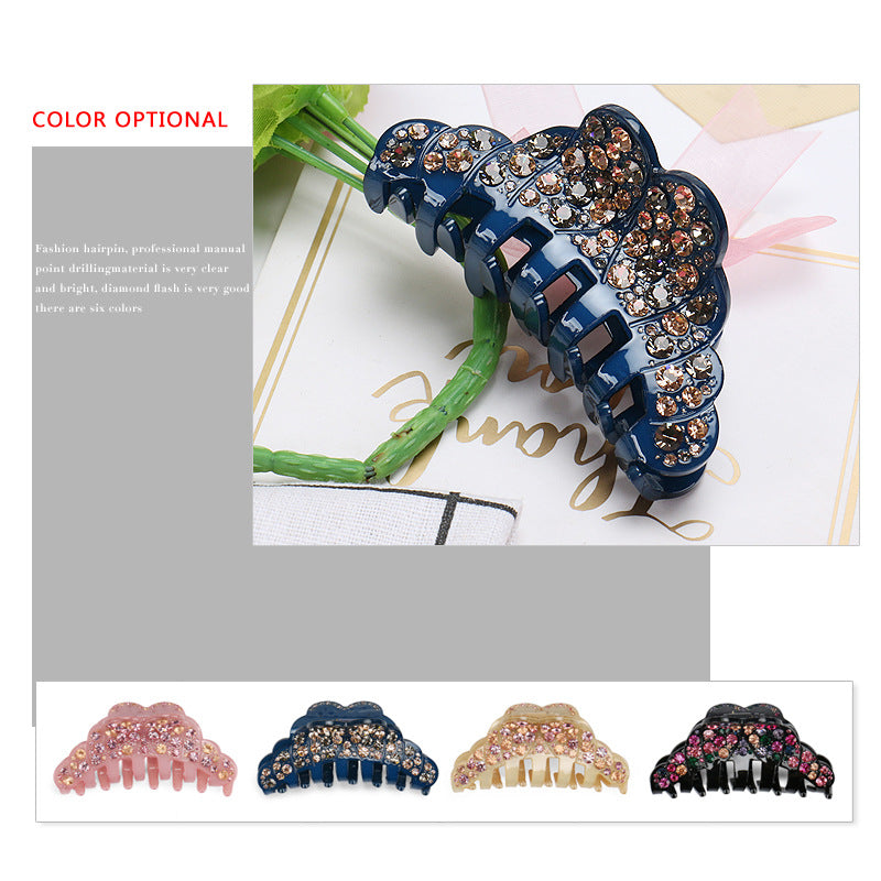 Accessoires pour cheveux en acétate à strass pour femme