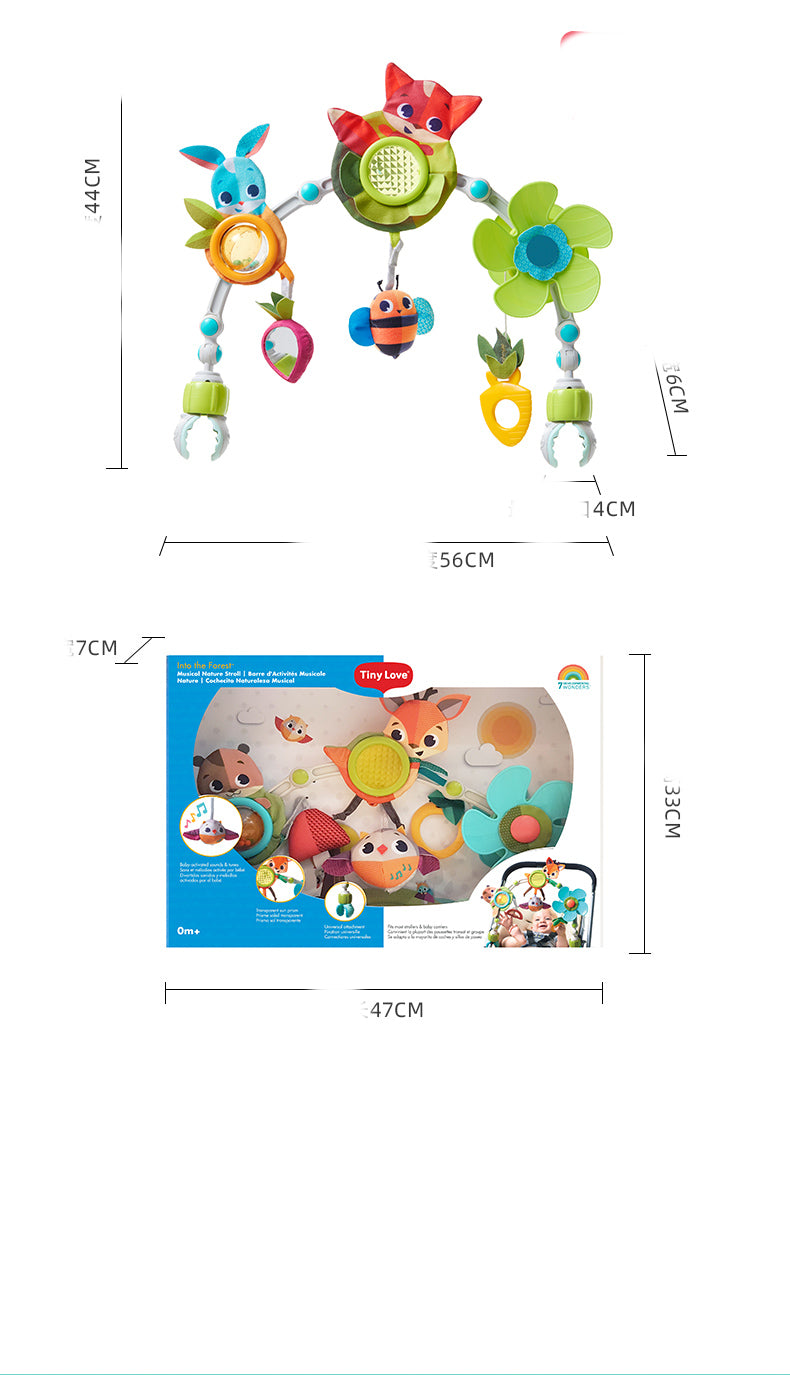 Plastic Early Education Baby Bed Toy Bell