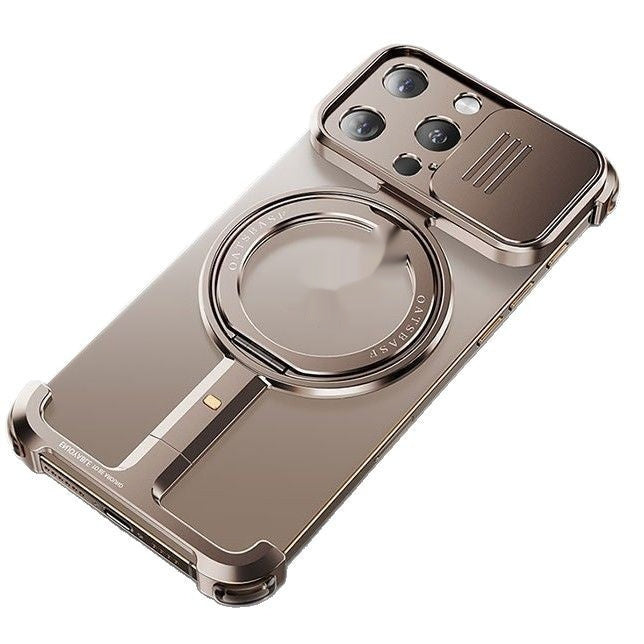 Magnetic Bezel-free 360-degree Rotating Bracket Phone Case