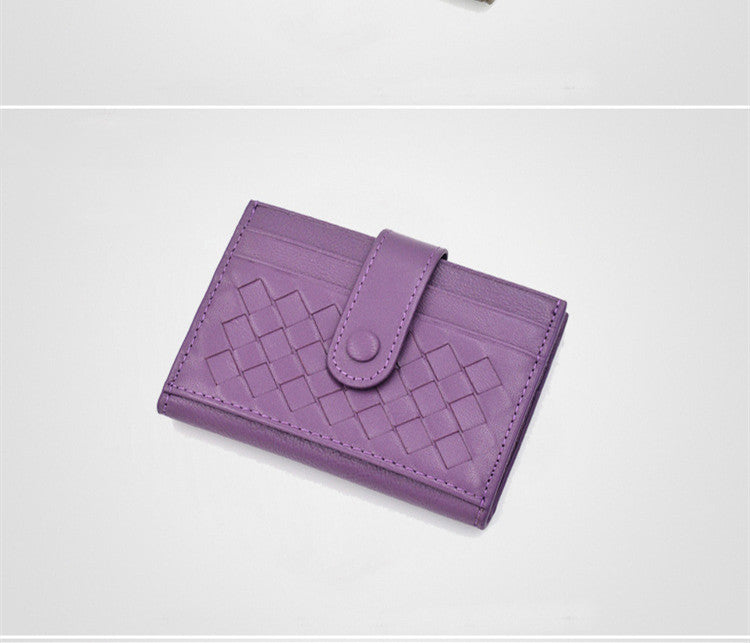 Women's Multi-card Thin Folding Sheepskin Wallet