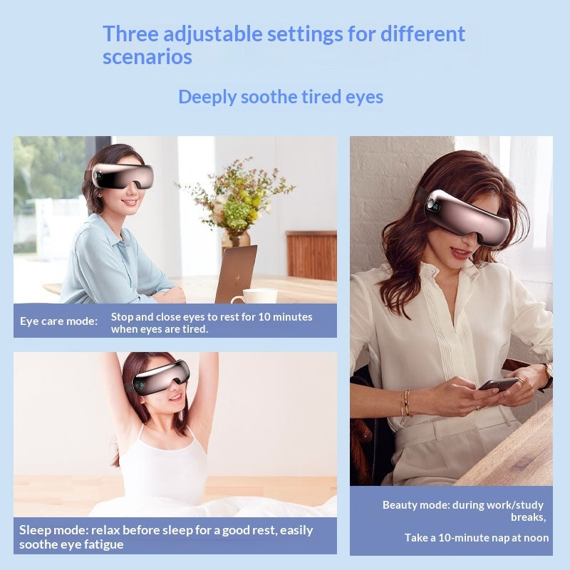 Nouveau Masseur Oculaire Visuel Bluetooth avec Pression d'Air et Chaleur