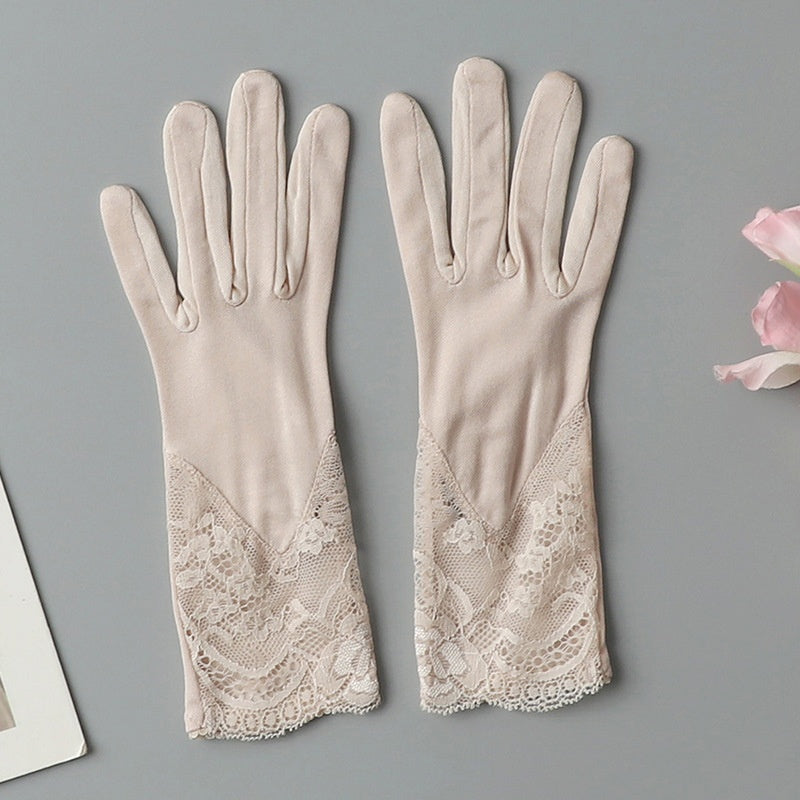 Gants de nuit en dentelle pour femmes
