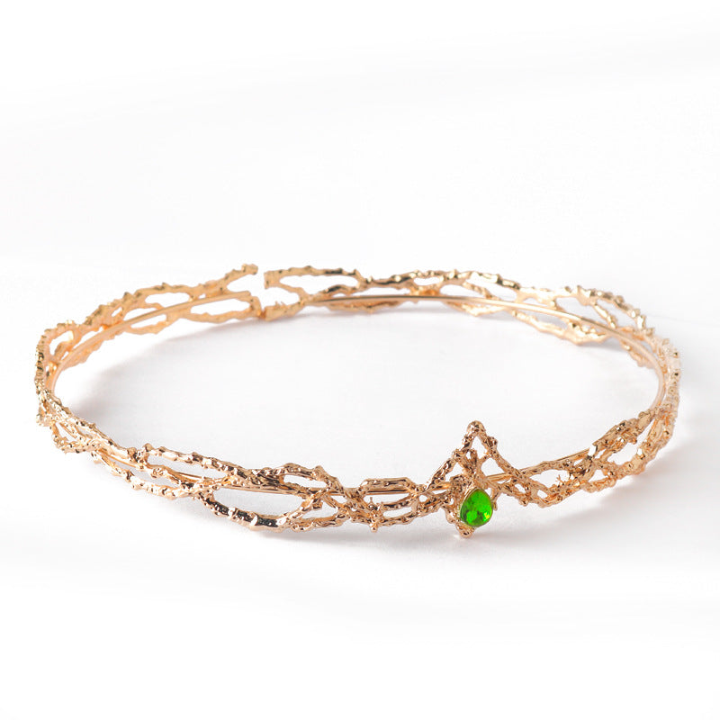 Gem Crystal Crown Hair Clasp Ladies