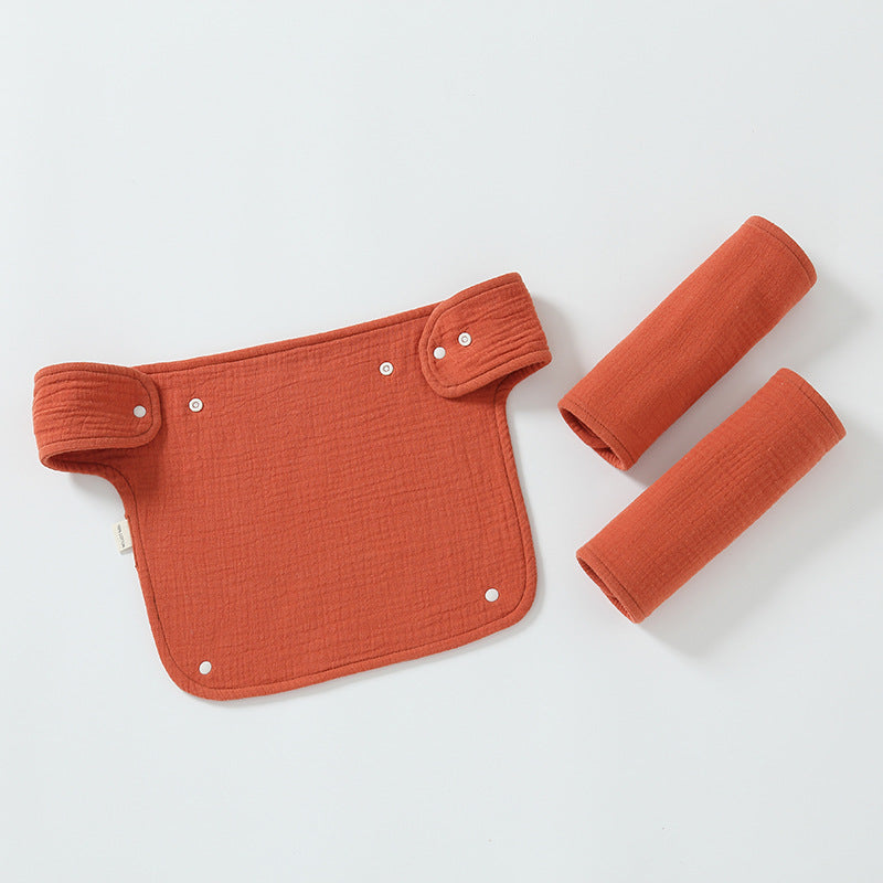 Double-shoulder Baby Waist Stool Drool Bib