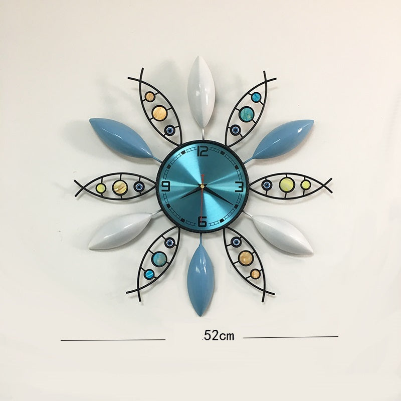 Horloge murale créative en quartz silencieuse pour salon, art et mode