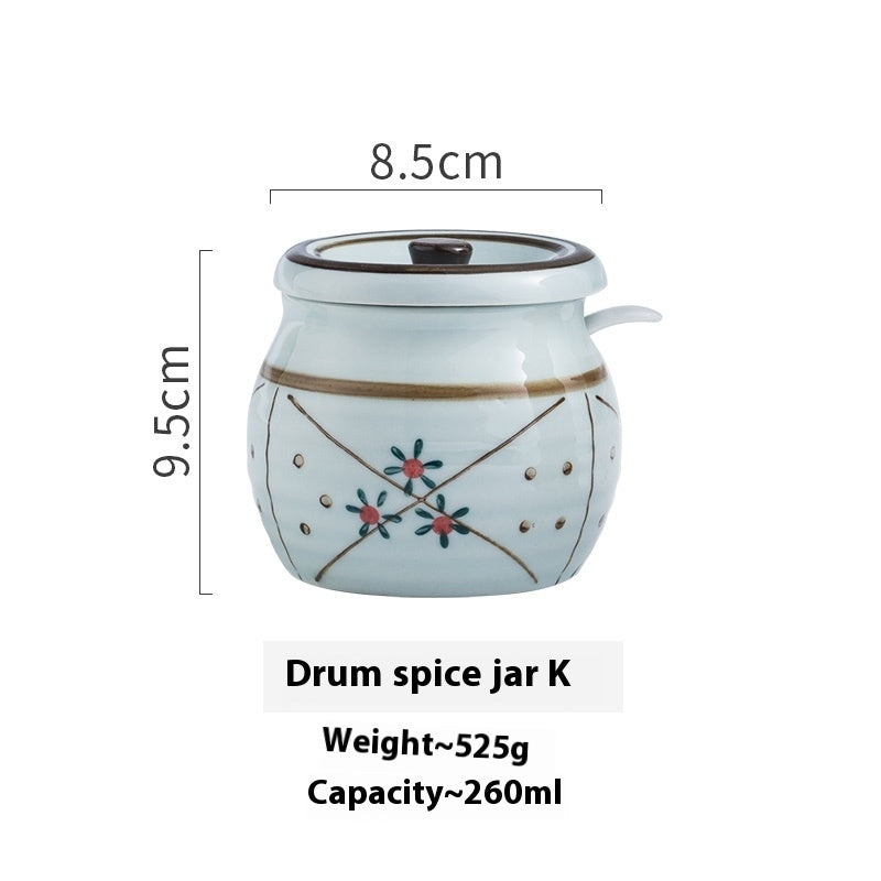 Dining Restaurant Ceramic Seasoning Jar Single Salt Jar