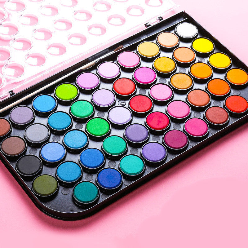 Set de Peinture à l'Aquarelle Solide Simple pour Étudiant