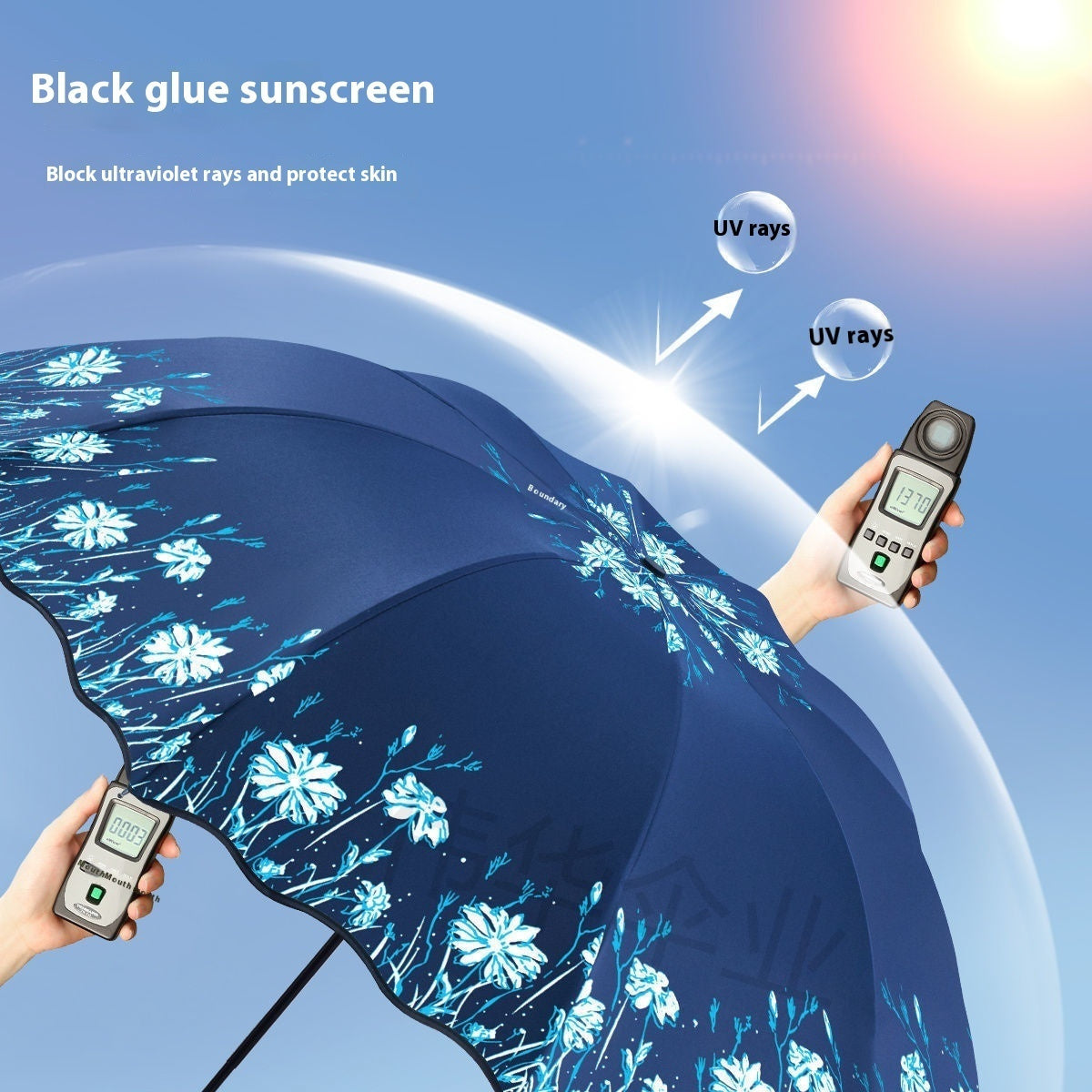 Umbrella Large Double Dual-use Folding Ten-bone Reinforced Sun Umbrella