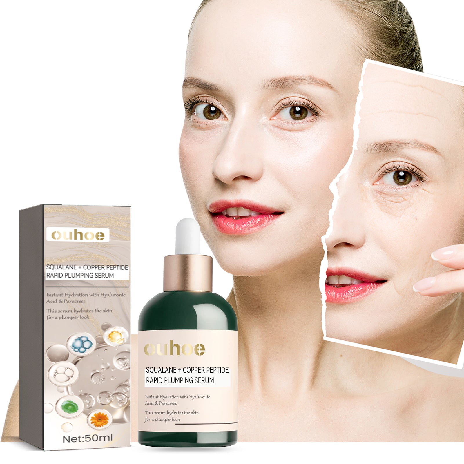 Lotion Tonique Hydratante Peptides de Cuivre et Riche en Squalane