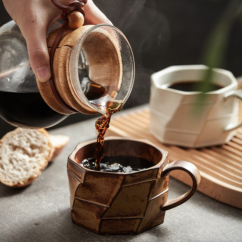 Japanese Style Handmade Vintage Ceramic Coffee Cup