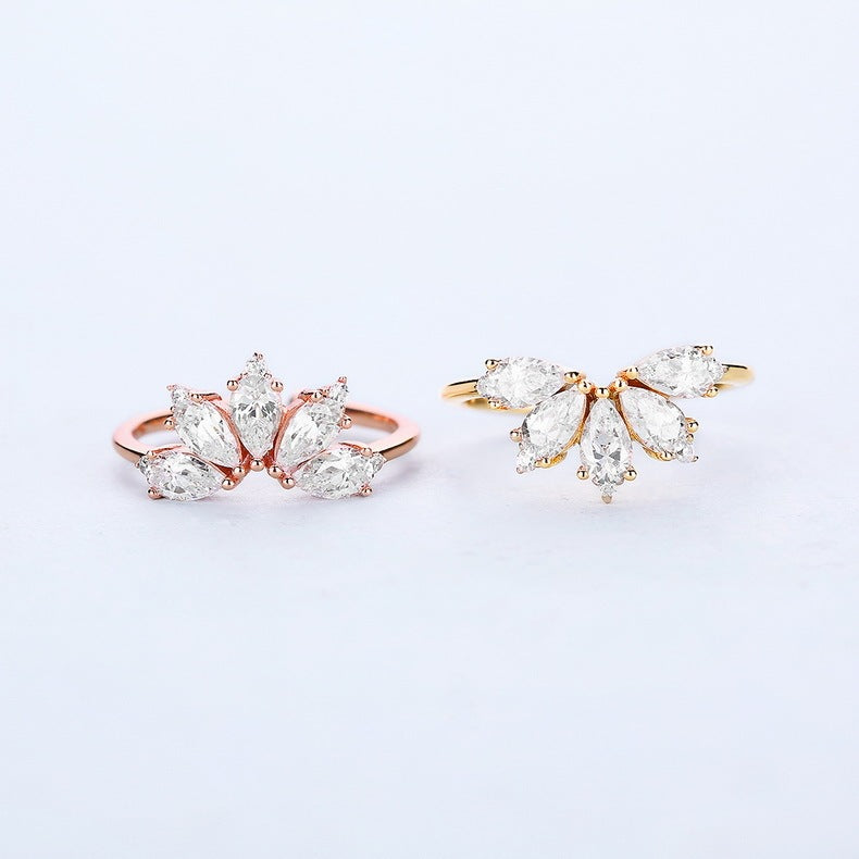 Palace Style Crown Ring Female Hand Jewelry