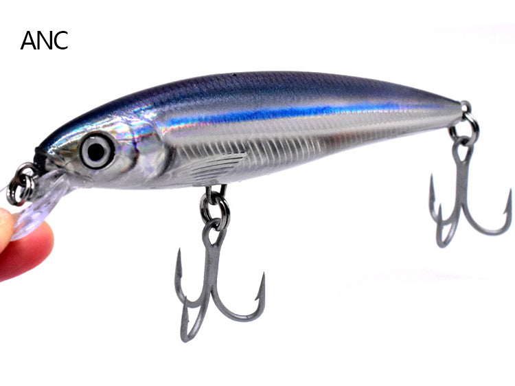 Pêche à la traîne à petite bouche Minnow Lance dorée Faux appât