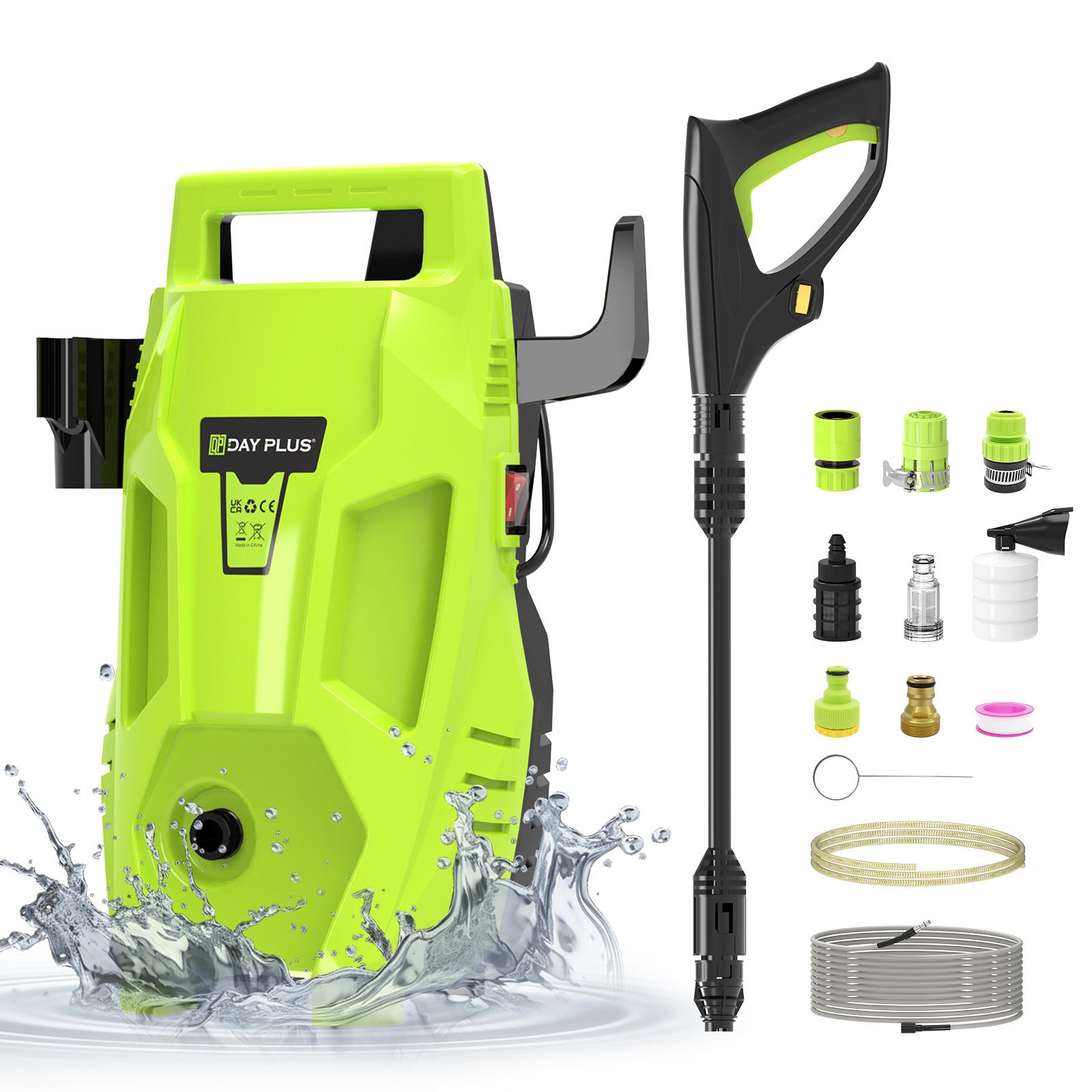 Portable Home AC High Pressure Automatic Water Gun Car Washer