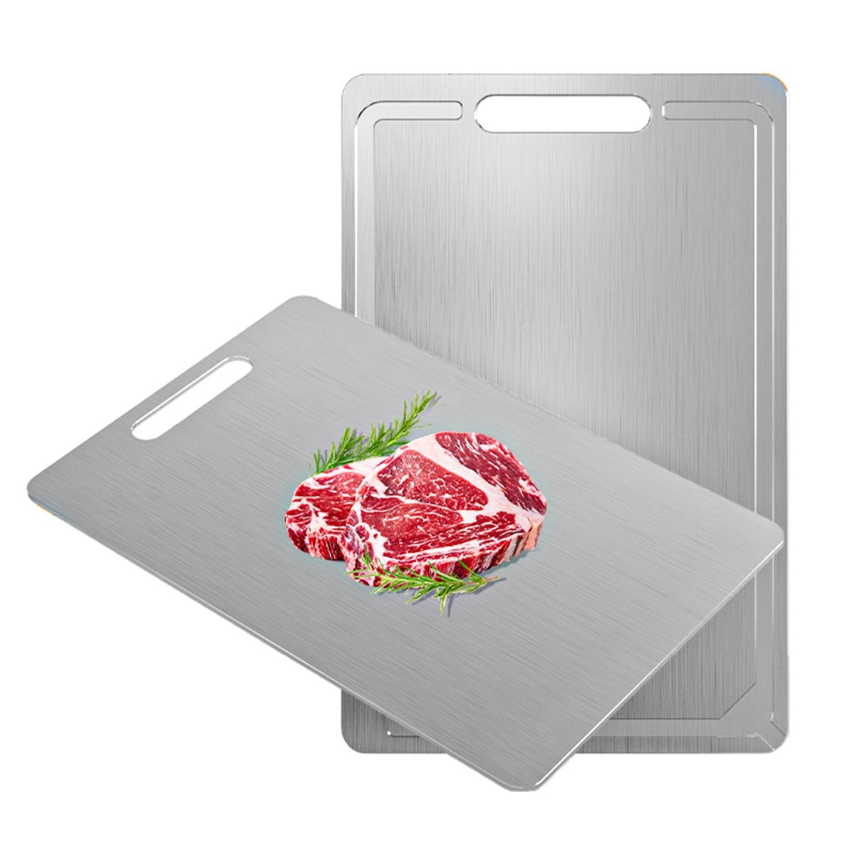 Stainless Steel Cutting Board Bacteria Prevention With Groove