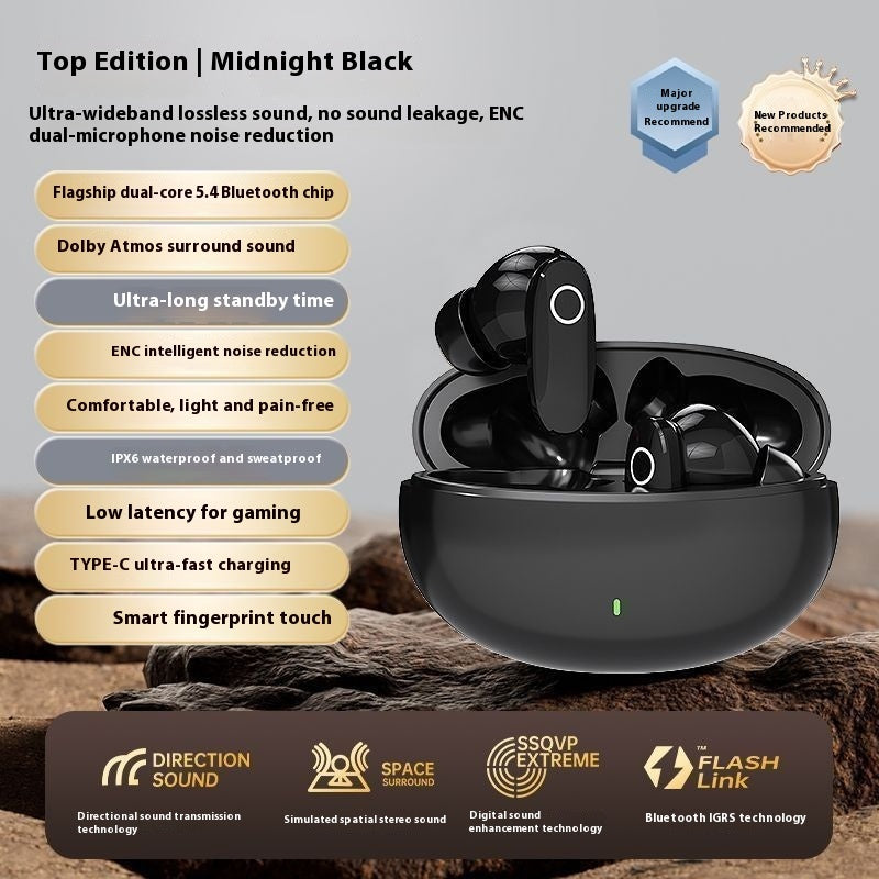 Casque Bluetooth sans fil Réduction de bruit Batterie ultra longue durée