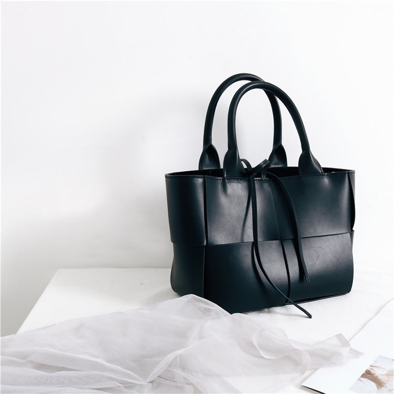 Sac à bandoulière tissé vintage pour femme
