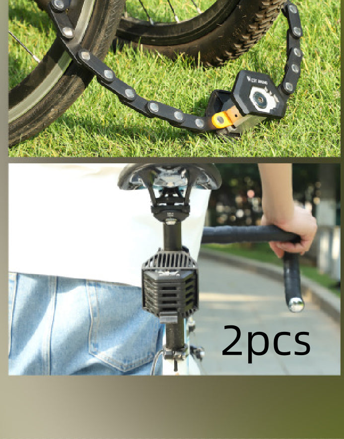 Foldable Bike Lock With 3 Keys Hamburg-Lock Alloy Anti-Theft Strong Security Bicycle Folding Lock Mount Bracket Bike Chain Lock