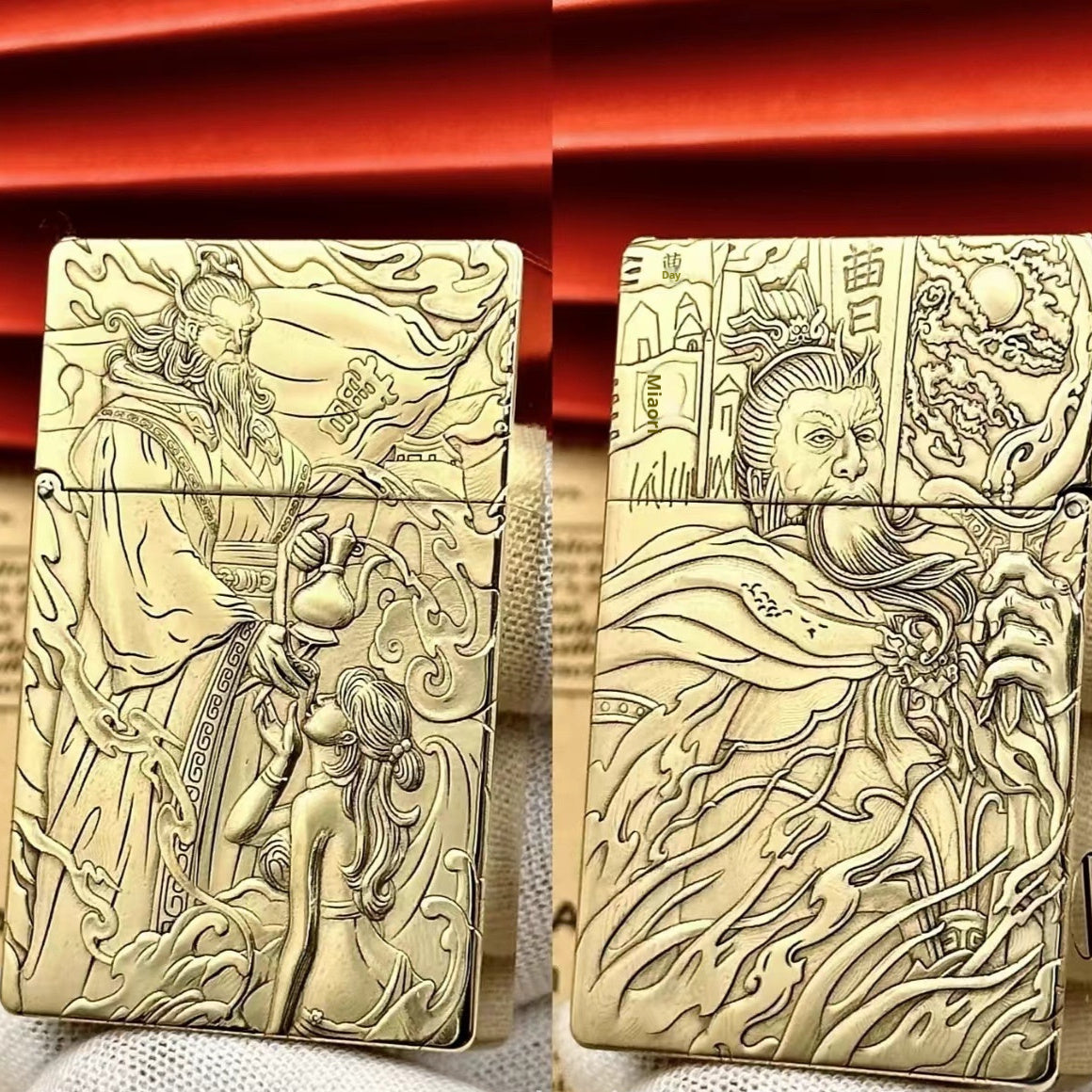 Ultra-thin Small Heavy Brass Kerosene Lighter