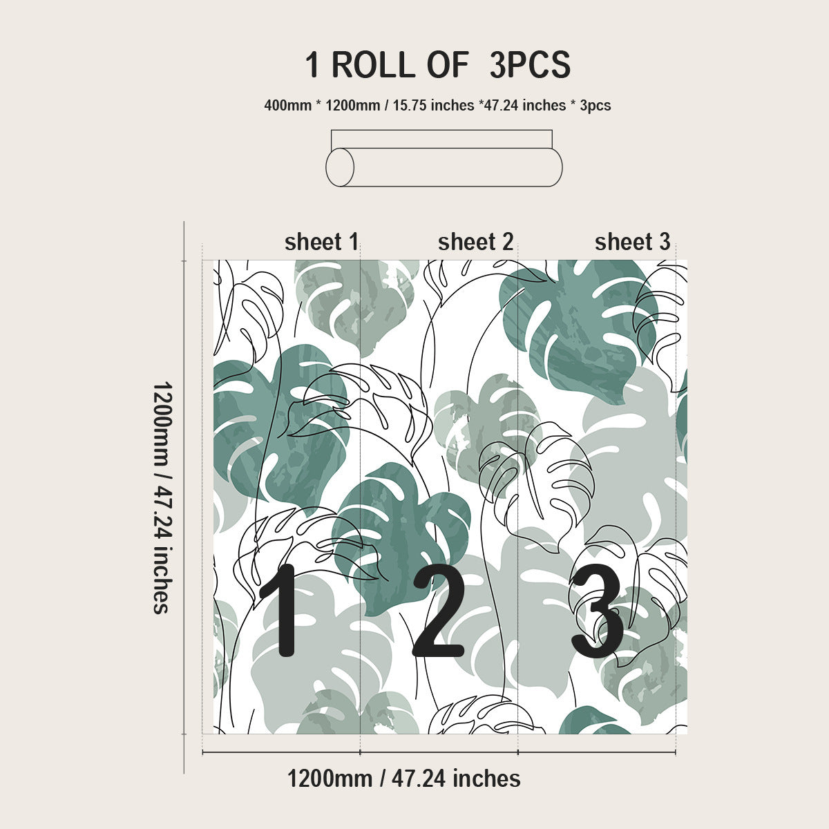 Plant Flower Pattern Pvc Wallpaper Self-adhesive Wallpaper