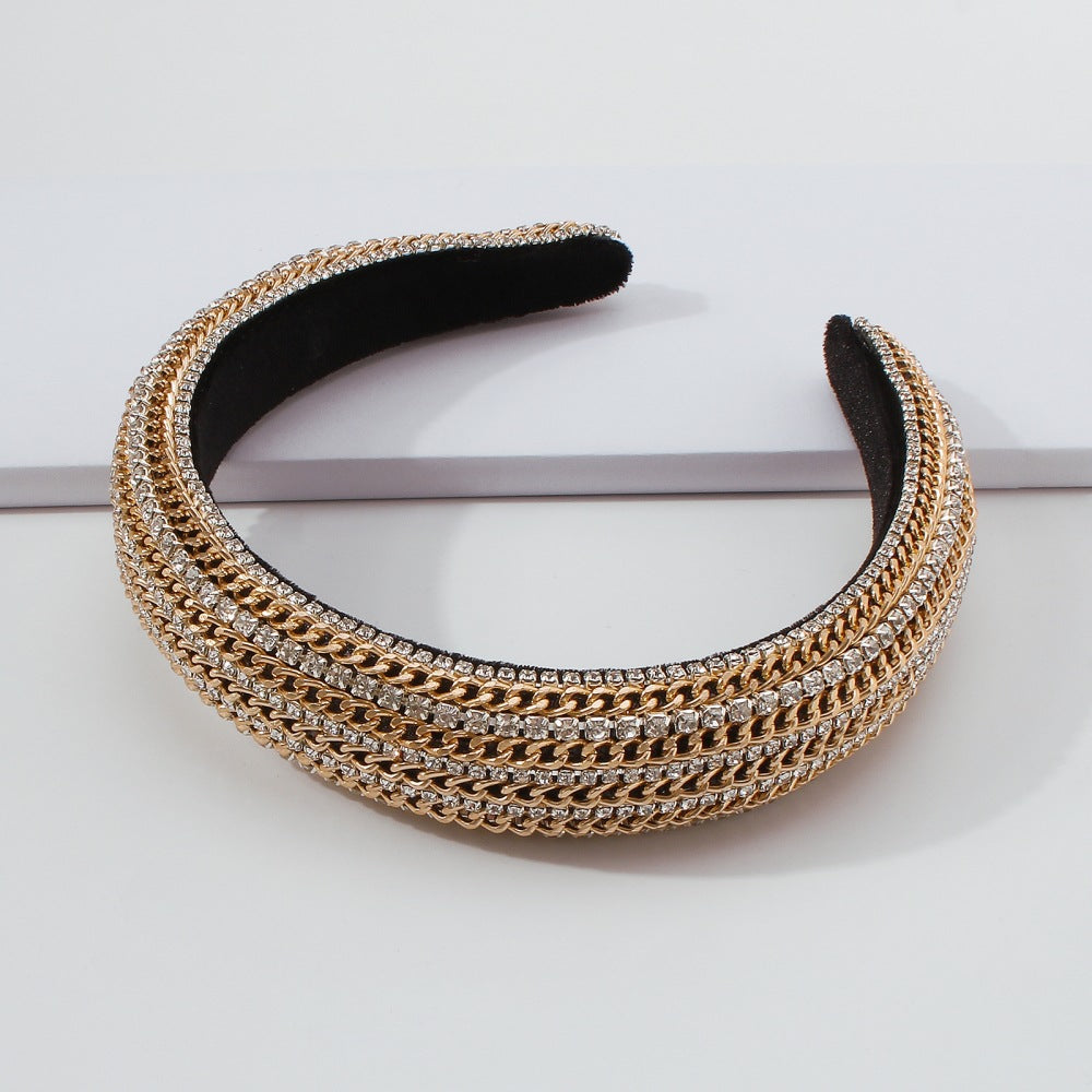 Hair Band Female Ins Simple Wind Velvet Press Hair New Headband