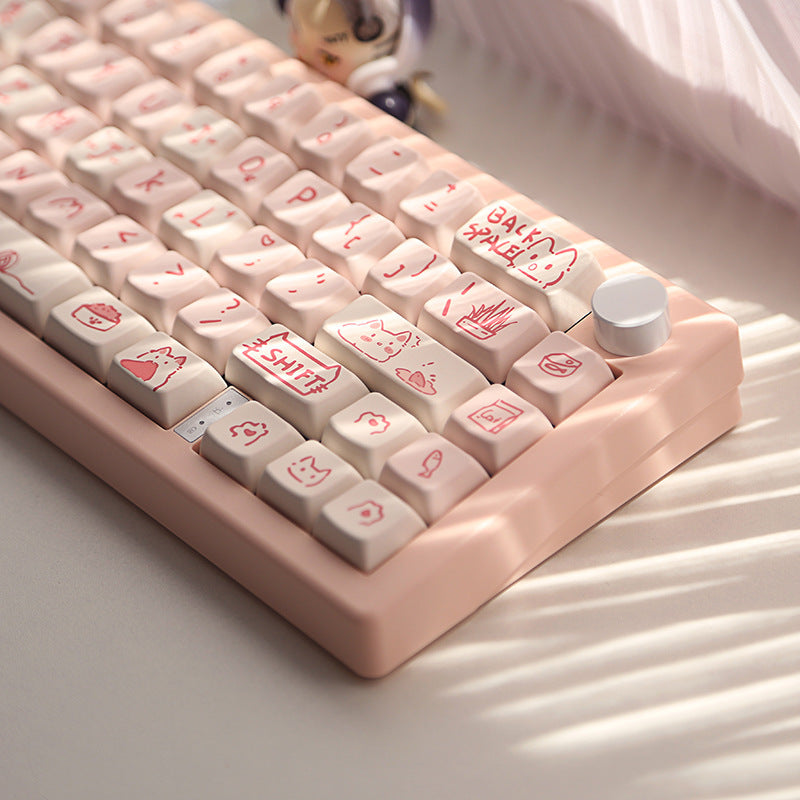 Meow Meow MDA Height Mechanical Keyboard Keycaps