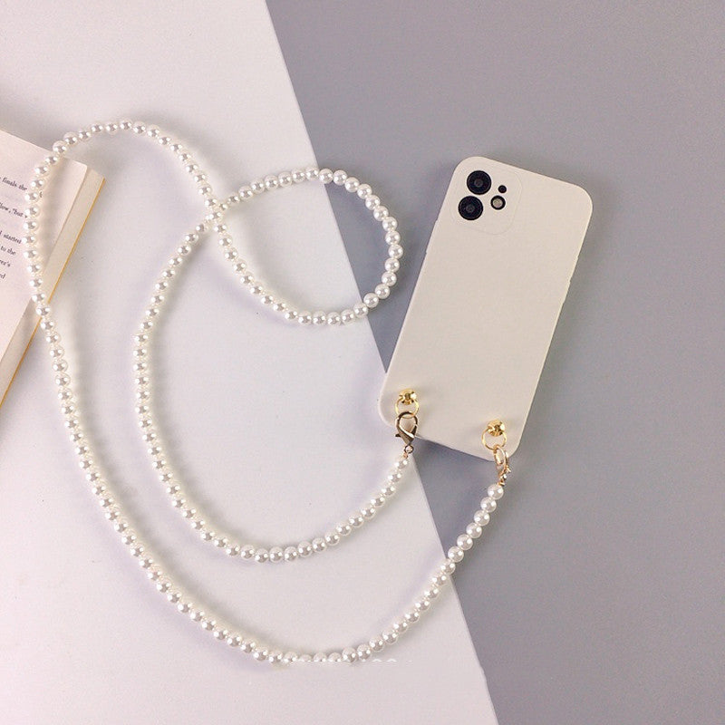 Pearl Chain Crossbody Phone Case