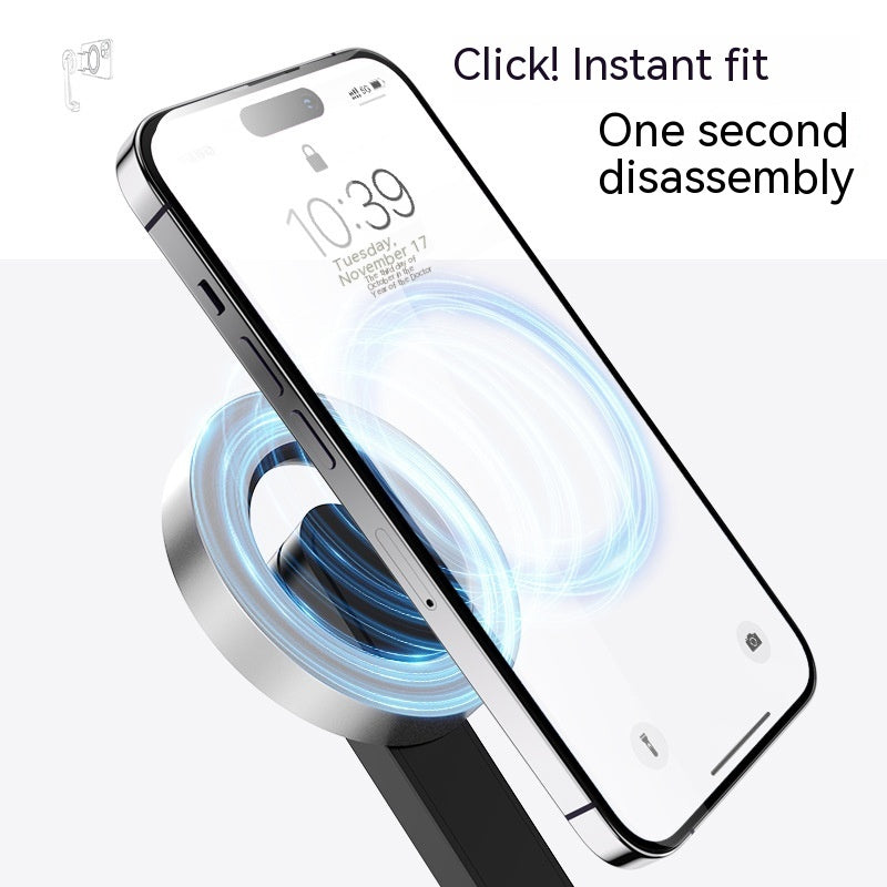 Perche à selfie mini pour téléphone portable magnétique avec télécommande Bluetooth et trépied en alliage d'aluminium