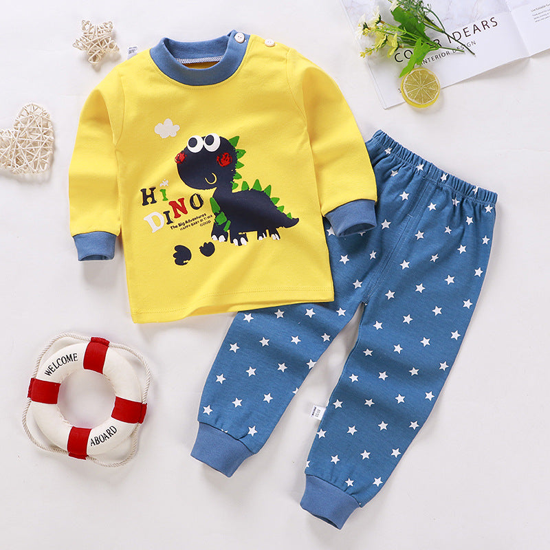 Children's Underwear Suit Pure Cotton Long Johns Top & Bottom Warm Loungewear