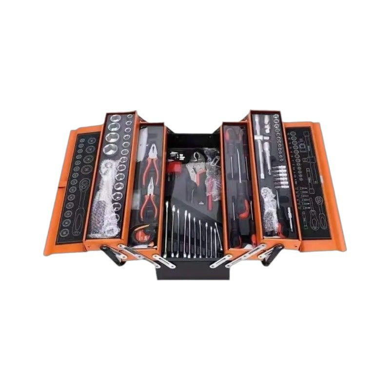 Kit de réparation automobile 85 pièces Grande boîte à outils à trois niveaux
