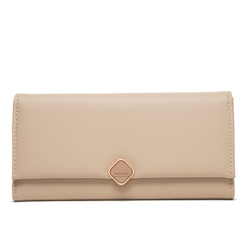 Portefeuille pliant simple et multifonctionnel pour femme