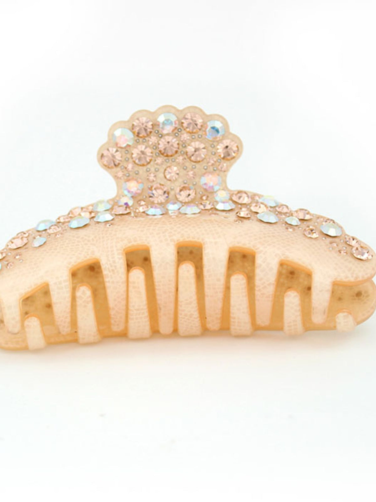 Pince à cheveux grande taille en forme de requin avec diamant pour femme