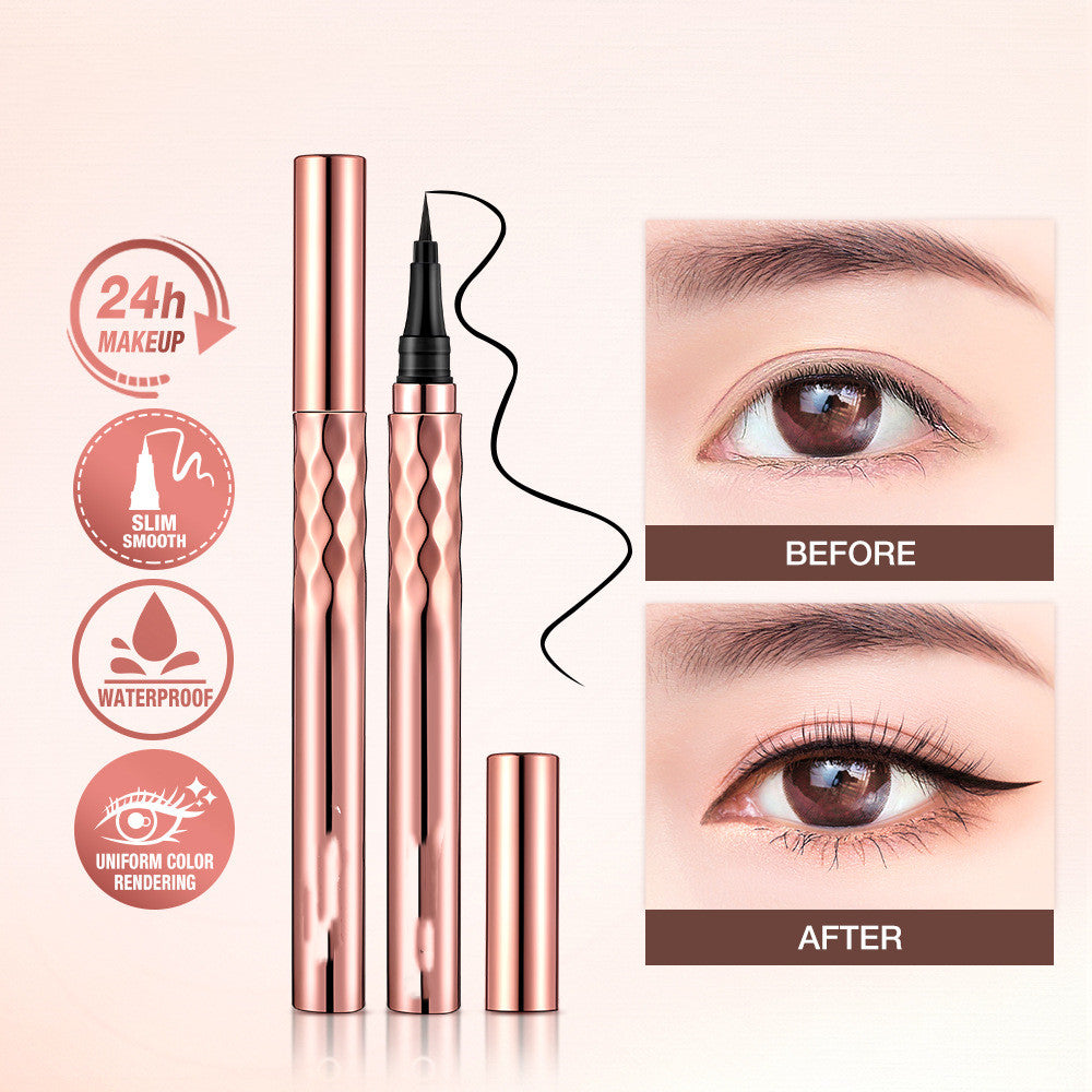 Eyeliner liquide à séchage rapide, anti-bavure, résistant à l'eau et à la transpiration