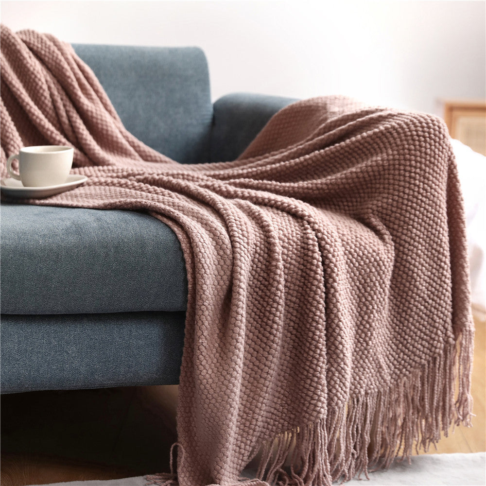 Sofa Cover Cover Blanket Blanket Pineapple Plaid Knitting