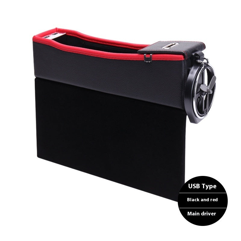 Boîte de rangement de siège de voiture avec interface USB