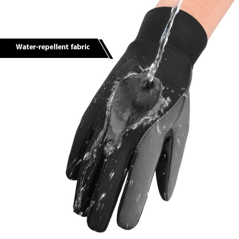 Gants de cyclisme antidérapants thermiques et coupe-vent