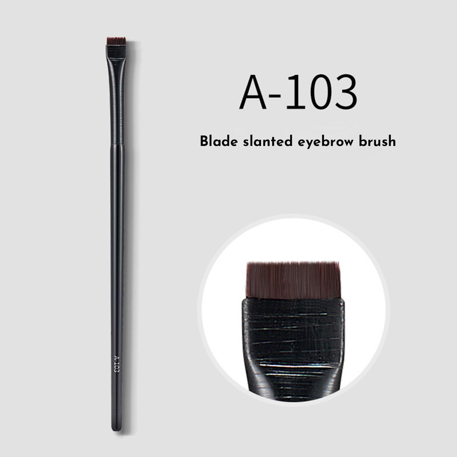 Eyebrow Eyeliner Brush Portable Small Angle Eyebrow Brush Makeup Tool Brushes Makeup Professional Eyeliner Eyebrow Contour Makeup Brush Super Soft Fiber Comfortable Grip Soft And Natural Makeup Appli