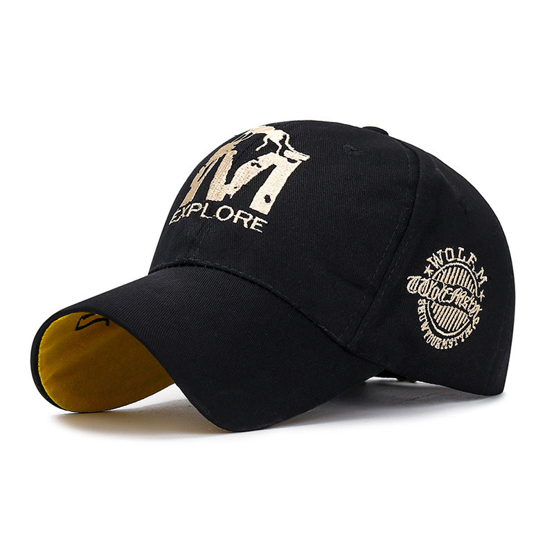Embroidered M Wolf Baseball Spring Casual Men And Women