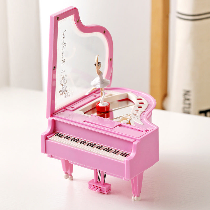 Boîte à musique avec figurine de danseuse, cadeau de Saint-Valentin