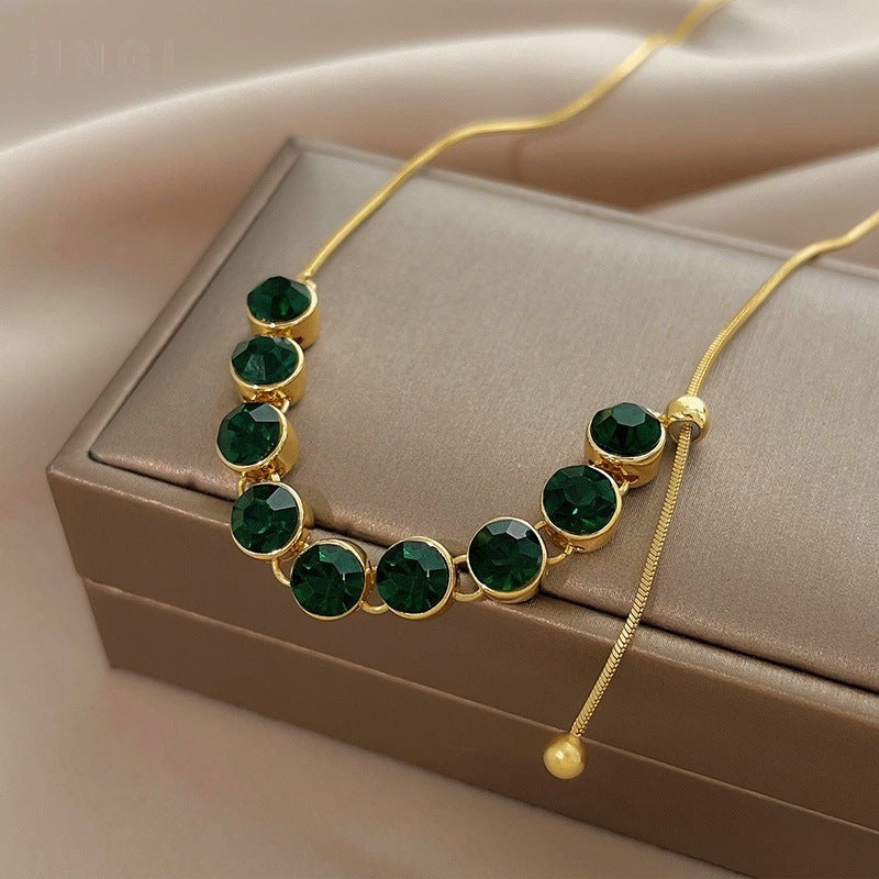 Women's Luxury And High-grade Clavicle Chain Adjustable Pendant