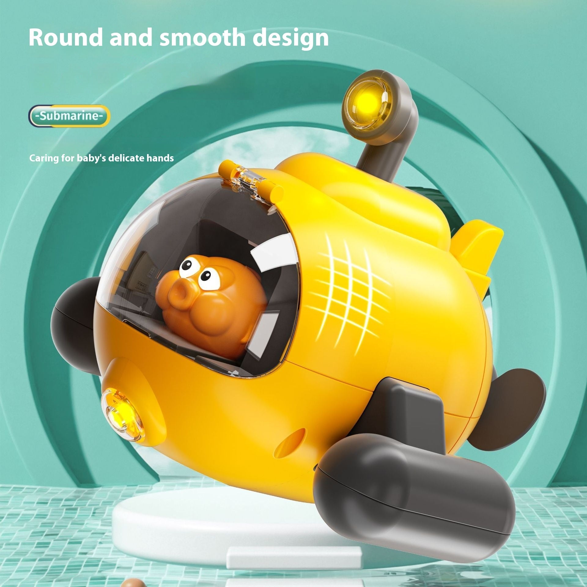 Jouets de Bain Sous-marin Catapulte Lumineux