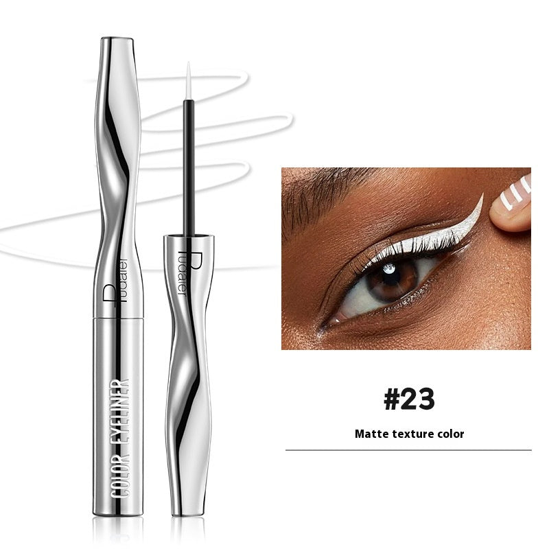 Color Eyeliner Makeup Waterproof Quick-drying Very Fine 24 Colors