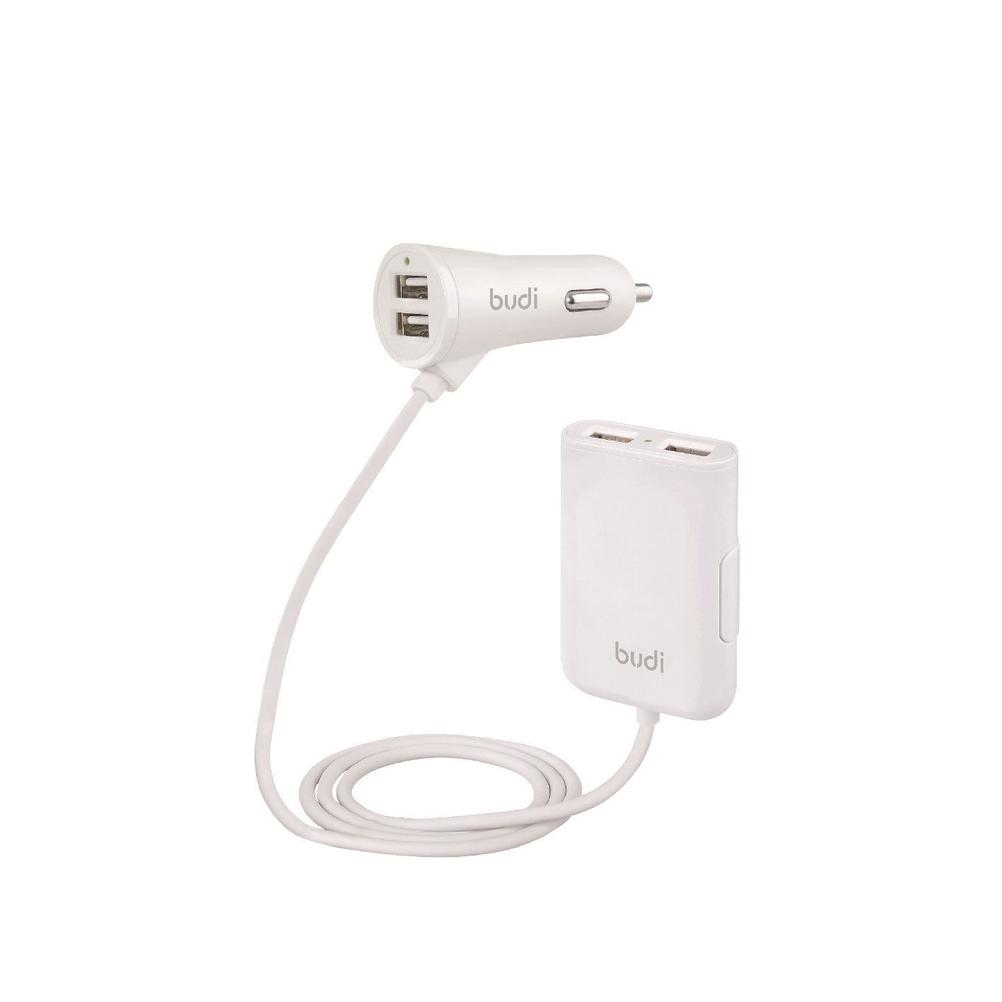 Câble USB Chargeur de voiture pour téléphone portable allume-cigare pour siège arrière
