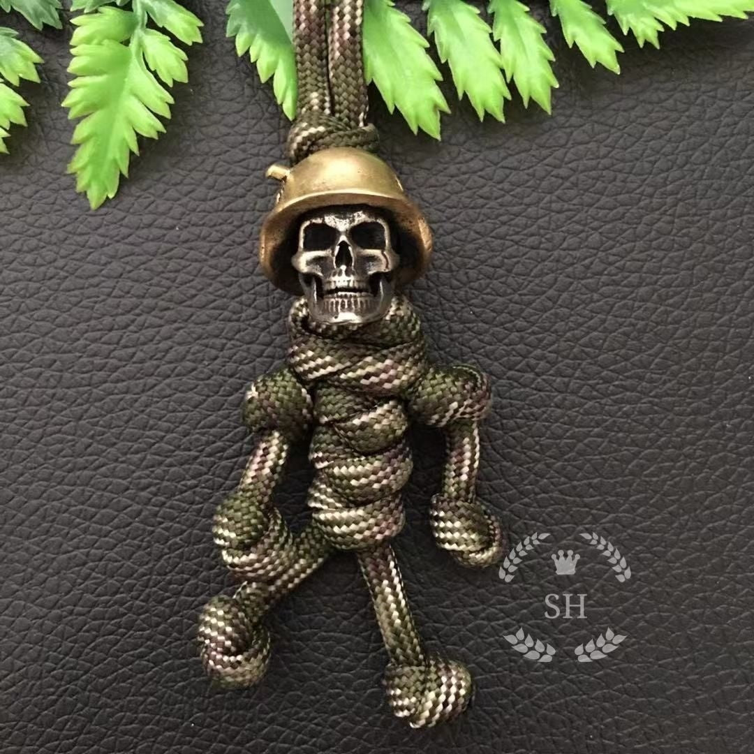 Pendentif Crâne Rétro Couteau Pendentif Porte-clés Voiture