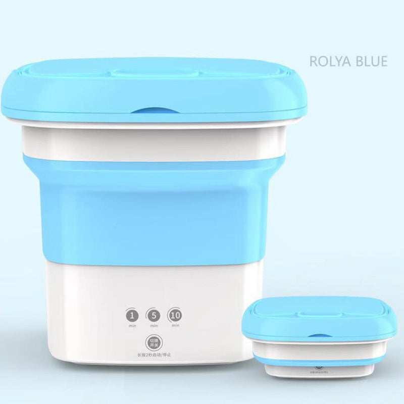 Mini lave-linge pliant intégré déshydratant